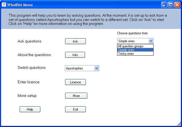 Question Set groups